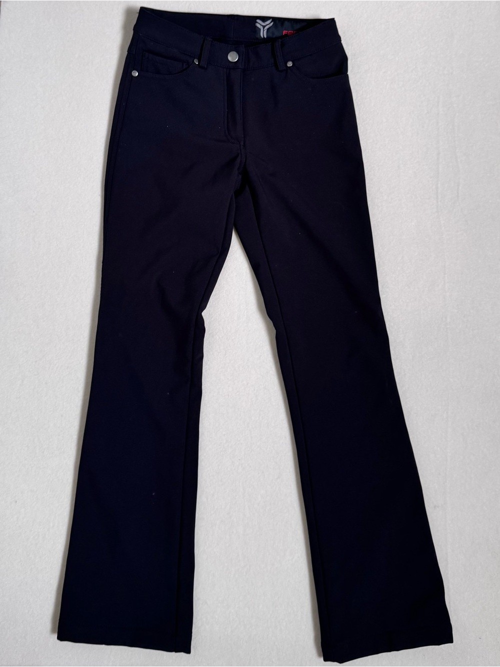 Fera Jean‑Style Soft Shell Stretch Ski Pants Fleece Lined • Women’s 2 Black